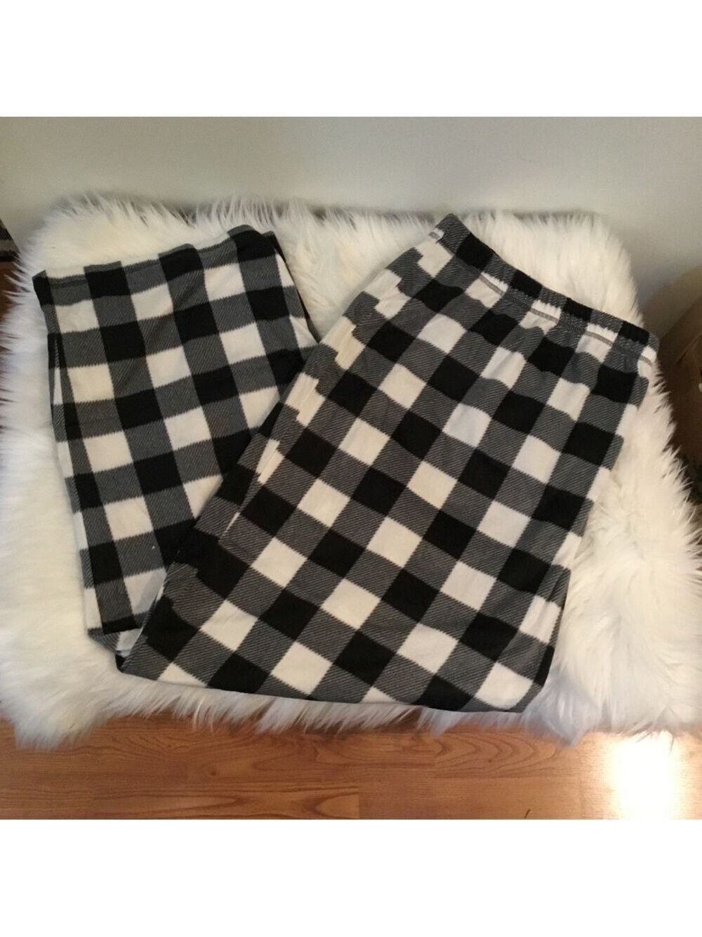 Jcp Sleep Chic XXL black & white check sleeps pants